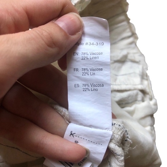 linen blend shorts - Picture 4 of 4